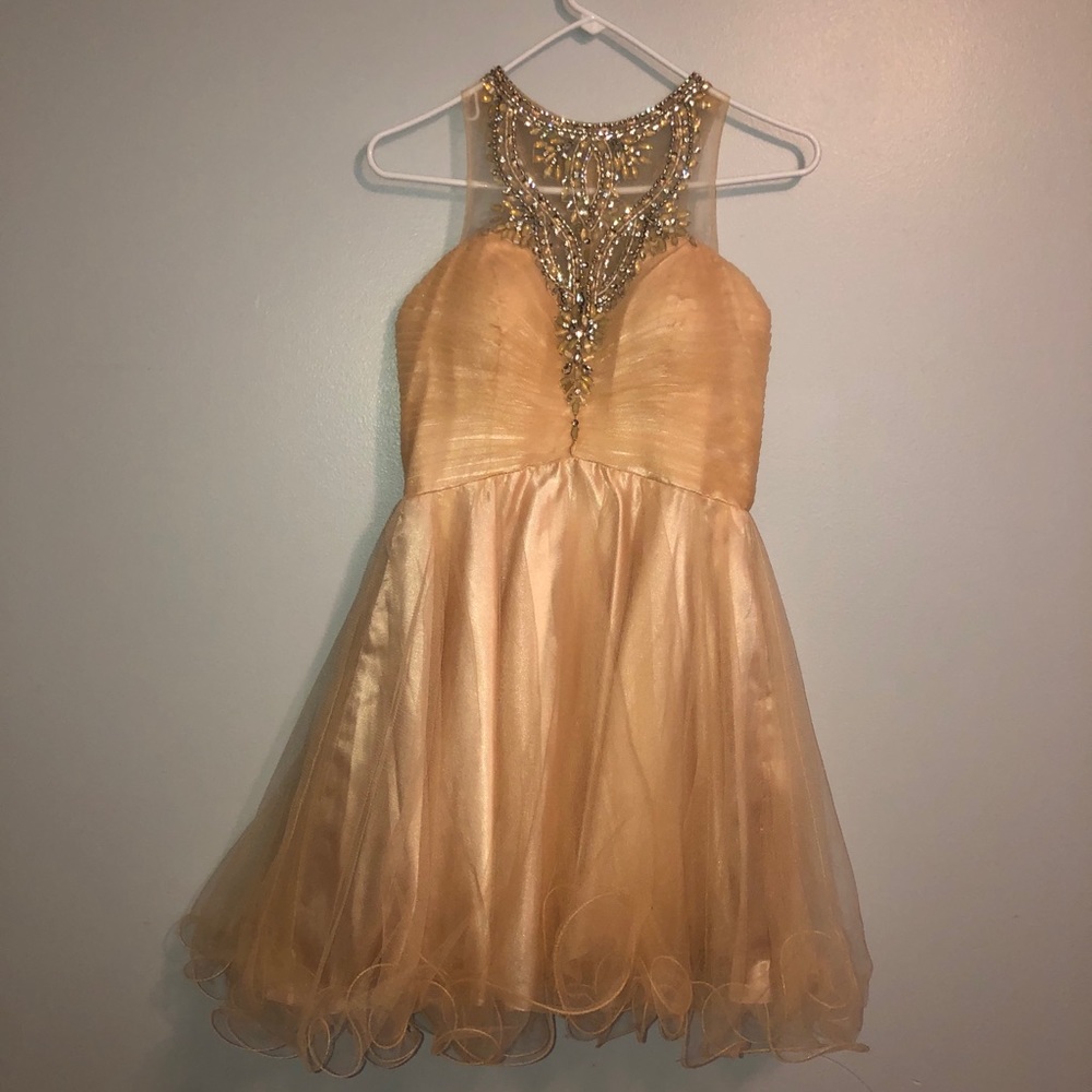 Beige elegant dress